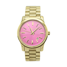 Relógio Michael Kors folheado a ouro amarelo aço inoxidável 38 mm mostrador rosa MK5801 comprar usado  Enviando para Brazil