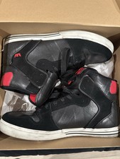 Supra Vaider - Couro Preto/Vermelho - Tamanho 11.5 - Justin Bieber comprar usado  Enviando para Brazil
