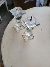 Paire bougeoirs cristal d'occasion  Viroflay