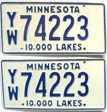 Nummernschild minnesota usa gebraucht kaufen  Wachtberg