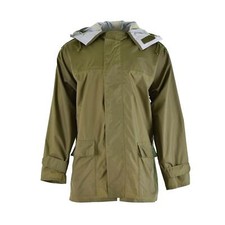 Jaqueta impermeável genuína exército dinamarquês O.D clima úmido capa de chuva com capuz Dinamarca, usado comprar usado  Enviando para Brazil