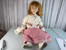 Muñeca Artista Chica Coleccionista Christine Naranja Porcelana Muñeca 94 Cm. Excelente estado segunda mano  Embacar hacia Mexico