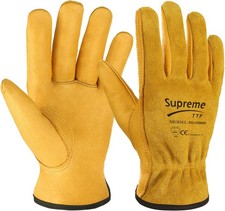 Yellow leather gardening for sale  LONDON