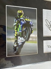 Valentino Rossi autografado A4 impresso autógrafo superbikes moto GP (CRE), usado comprar usado  Enviando para Brazil