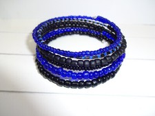 Spiralarmreif blau schwarz gebraucht kaufen  Alsfeld