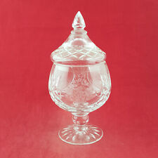 Crystal glass lidded for sale  DURHAM