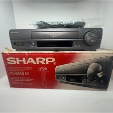Gravador de vídeo cassete Sharp modelo VC-A554U (A) VIDEOCASSETE VHS com controle remoto e cabos AV comprar usado  Enviando para Brazil