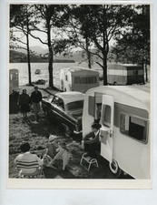 Caravan Holiday Loch Lomond Scotland Ford Consul Mk II? Foto de imprensa da década de 1950 comprar usado  Enviando para Brazil