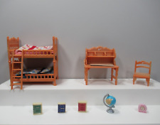 Beliches Calico Critters mesa cadeira acessórios escolares lote 1 cama tem uma FLAW comprar usado  Enviando para Brazil