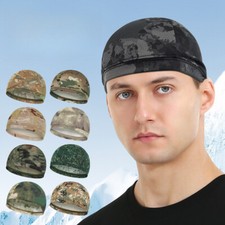 Boné masculino feminino resfriamento caveira forro camuflado suor absorvente cabeça de corrida envoltório comprar usado  Enviando para Brazil