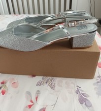 Silver glitter sandals for sale  RUNCORN