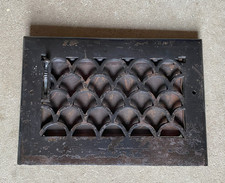 Grelha de piso de parede de ferro fundido antiga grelha ventilação REGISTRO DE CALOR 14"x10" (Exterior) comprar usado  Enviando para Brazil