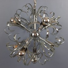 Lampadario metallo cromato usato  Inverigo