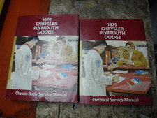 MANUAIS DE SERVIÇO 1979 DODGE MAGNUM DIPLOMAT CHRYSLER CORDOBA PLYMOUTH VOLARE comprar usado  Enviando para Brazil