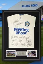 Signed framed leeds for sale  CHESTER LE STREET