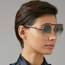 Giorgio Armani AR 6082 Icon Round Sunglasses Tortoise 3011/8E 49-22 140 2N comprar usado  Enviando para Brazil