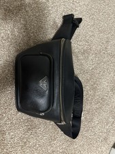 Armani black leather for sale  WOLVERHAMPTON