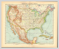 Stieler 1909 carte d'occasion  Brignais