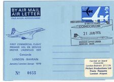 Aerofilatelia 1976 concorde usato  Cagliari