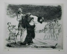 FORAIN EASTER JESUS CROSS Impressionista Francês JL Impressão de uma Gravura C1925, usado comprar usado  Enviando para Brazil