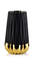 Black vase gold for sale  MELTON MOWBRAY