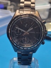 Relógio cronógrafo feminino Fossil Dylan tom ouro rosa 100M precisa de bateria comprar usado  Enviando para Brazil