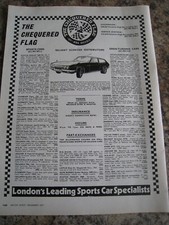 Chequered flag sports for sale  BRISTOL