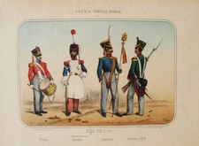 España Uniforme Infanteria Española Tambor Gastador Leonifero Ligera 1821 comprar usado  Enviando para Brazil