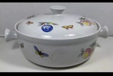 Caçarola panelas Andrea By Sadek frutas e borboletas forno à mesa vintage, usado comprar usado  Enviando para Brazil