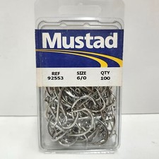 Ganchos de pesca Mustad polvo bico 92553 tamanho 6/0 pacote com 100 comprar usado  Enviando para Brazil