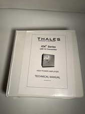 Transmissor Thales IOX UHF-TV amplificador de alta potência manual técnico fichário HTF  comprar usado  Enviando para Brazil