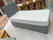 Grey single bed for sale  PETERBOROUGH