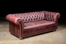 Distressed tufted leather for sale  USA