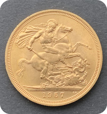 1957 full gold for sale  LONDON