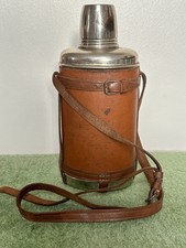 Vintage flask leather for sale  PENRITH