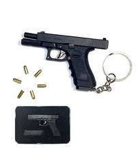 Chaveiro de metal inspirado na Glock 17 com conchas ejetáveis comprar usado  Enviando para Brazil