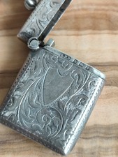 Usado, Estojo antigo eduardiano G.F.B 925 prata esterlina Vesta, Birmingham 1908, 15,2g  comprar usado Usado, Estojo antigo eduardiano G.F.B 925 prata esterlina Vesta, Birmingham 1908, 15,2g  comprar usado  Enviando para Brazil