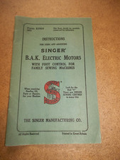 Original singer bak for sale  STAINES-UPON-THAMES