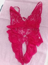Body dentelle rouge d'occasion  Saint-Dizier