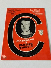 Clydebank partick thistle for sale  KILMARNOCK