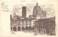 Cartolina postcard illustrata usato  Milano