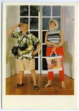 Cartão postal de arte turistas de fibra de vidro e resina de poliéster por Duane Hanson 1970 não publicado comprar usado  Enviando para Brazil