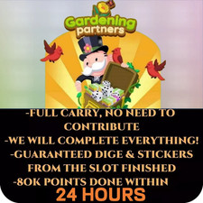 Evento Monopoly Partners - Parceiros de jardinagem 80K PONTOS FULL CARRY RUSH Slot, usado comprar usado  Enviando para Brazil