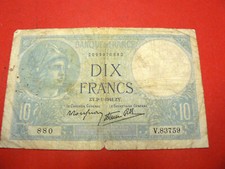 Billet 10 francs d'occasion  Montreuil-Bellay