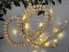 Wooden beads christmas for sale  BOURNEMOUTH