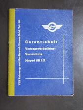 Garantieheft simson moped gebraucht kaufen  Deutschland
