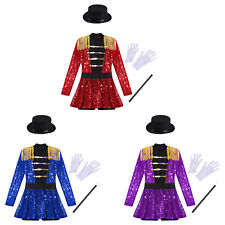 Conjunto de fantasia de circo infantil meninas Halloween borla ombro tema festa comprar usado  Enviando para Brazil