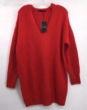 Vestido suéter de malha Sfera Collection feminino vermelho manga longa gola V tamanho P/M comprar usado  Enviando para Brazil