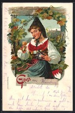 Lithographie weinkönigin gera gebraucht kaufen  Berlin