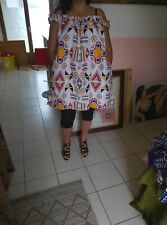 Robe tissu wax d'occasion  Pithiviers